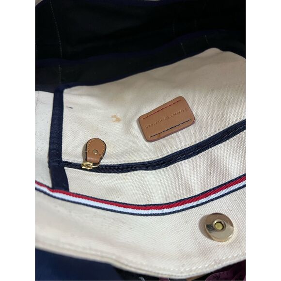 Tommy Hilfiger Tote Bag nautical sailing canvas - Picture 4 of 5